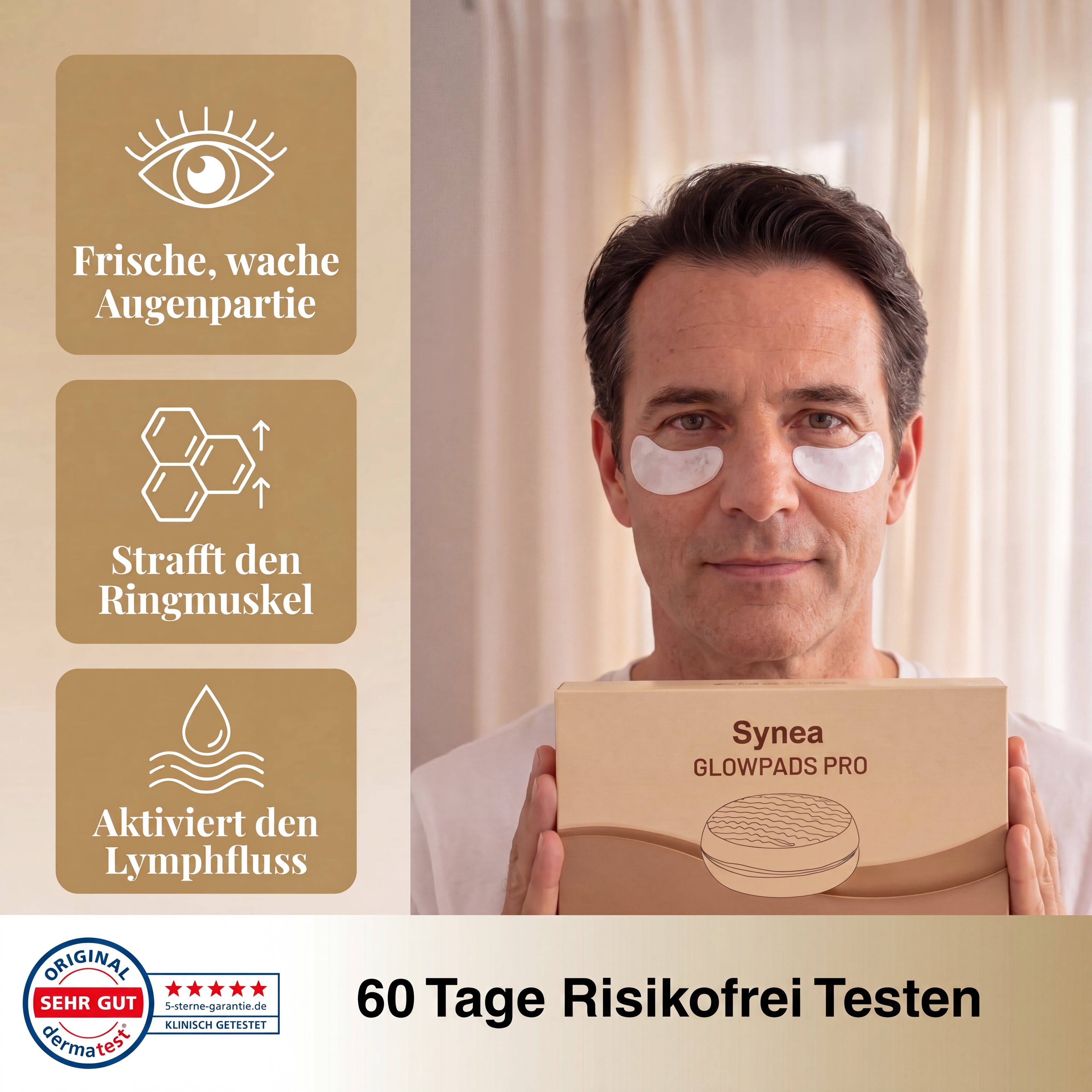 Synea Glowpads Pro - Augenpflege für Männer